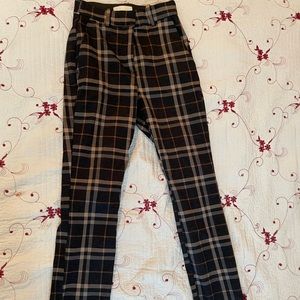 Plaid skinny jeans / slacks || 3 for $15